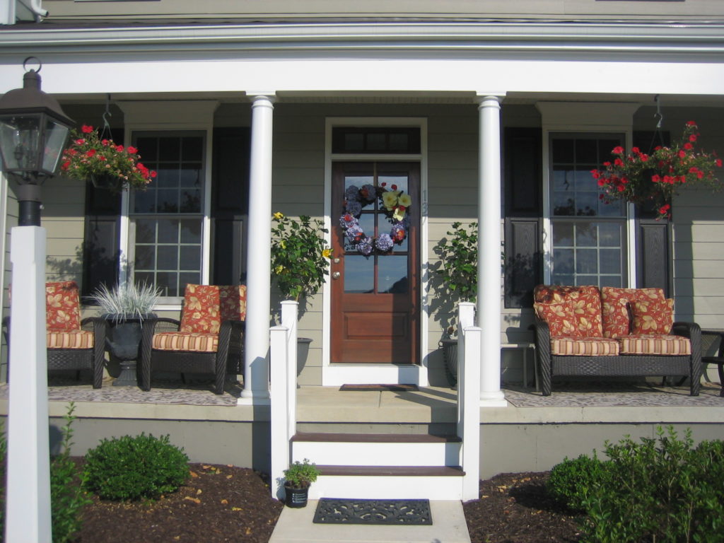Front Porch Staging a property for sale