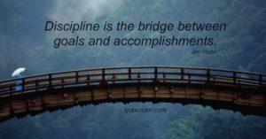 Discipline goals